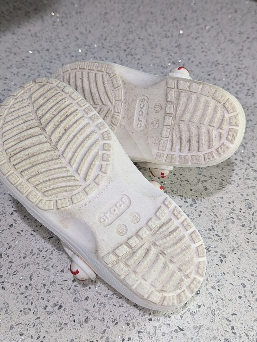 Crocs Kids Baseball Clogs White Red Softball Base Ball Mlb Child Size 13 - Picture 9 of 11